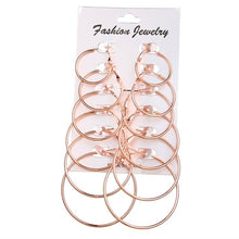 Load image into Gallery viewer, Hoop Earrings Set