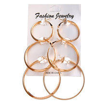 Load image into Gallery viewer, Hoop Earrings Set