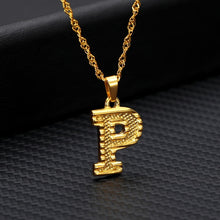 Load image into Gallery viewer, Alphabet Pendant Necklace
