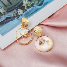 Load image into Gallery viewer, Round Dangle Earrings