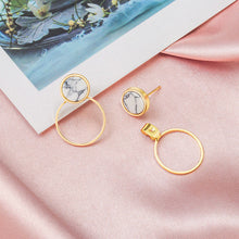 Load image into Gallery viewer, Round Dangle Earrings