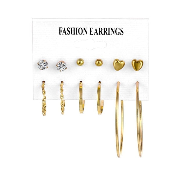 Hoop Earrings Set