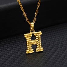 Load image into Gallery viewer, Alphabet Pendant Necklace
