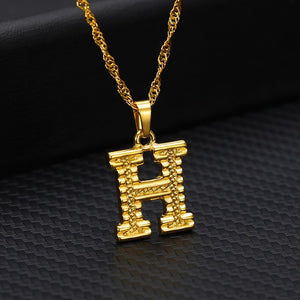 Alphabet Pendant Necklace