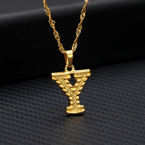 Alphabet Pendant Necklace