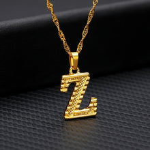 Load image into Gallery viewer, Alphabet Pendant Necklace
