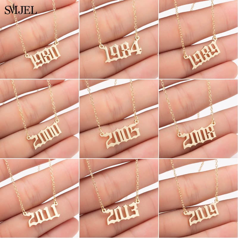 Year Number Necklaces