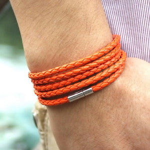 Leather bracelet men