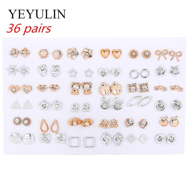 Stud Earrings Set