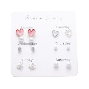 Set Pearl Earrings