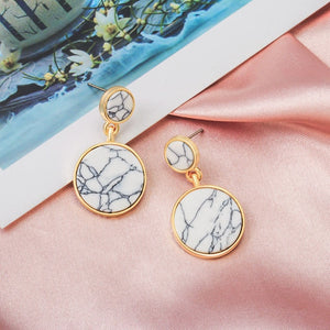 Round Dangle Earrings