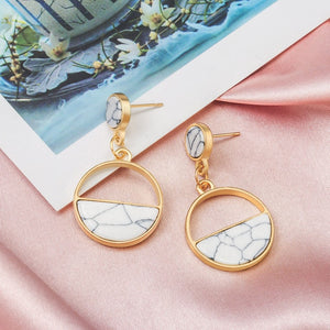 Round Dangle Earrings